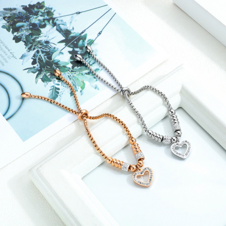 Bratara inox cu inimioara [4]