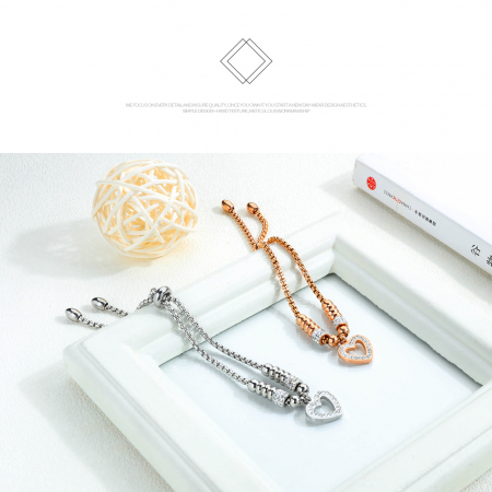 Bratara inox cu inimioara [6]