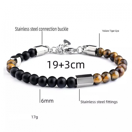 Bratara inox cu Ochi de Tigru [1]