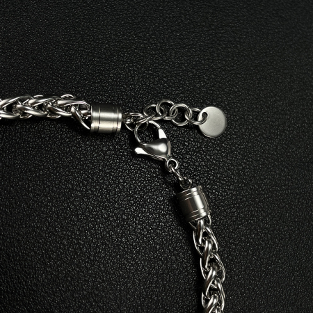 Bratara inox cu Ochi de Tigru si Craniu [13]