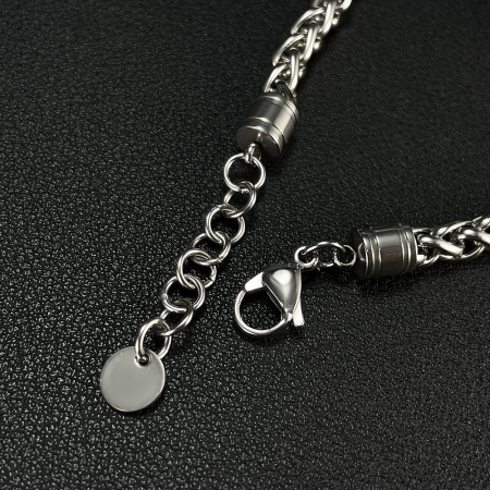 Bratara inox cu Ochi de Tigru si Cap de Lup [13]