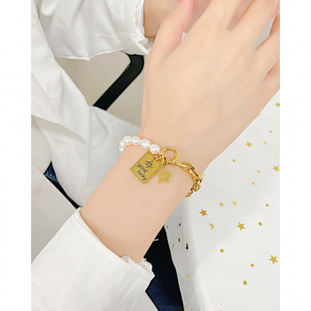 Bratara inox cu perle Lucky [3]