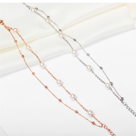 Bratara inox cu perle sintetice [2]