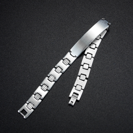 Bratara inox cu placuta 10 mm [4]