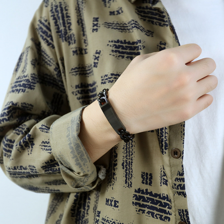 Bratara inox cu placuta [3]