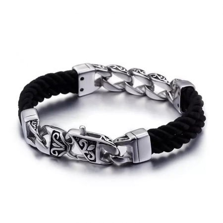Bratara inox Totem cu franghie [1]