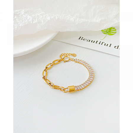 Bratara inox cu zirconii Elegance [2]