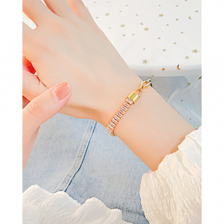 Bratara inox cu zirconii Elegance [1]