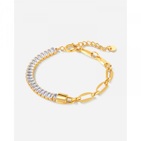 Bratara inox cu zirconii Elegance [6]