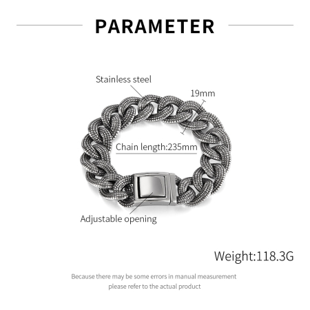 Bratara inox Cuban Groasa – Simbol al Stilului si Increderii [1]