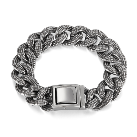 Bratara inox Cuban Groasa – Simbol al Stilului si Increderii