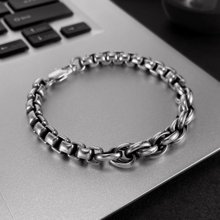 Bratara inox Duo – Echilibru intre Forta si Eleganta [13]