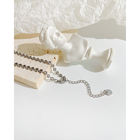 Bratara inox Frunza de Maslin Argintie – Simbol al Armoniei si Elegantei [5]