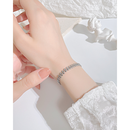 Bratara inox Frunza de Maslin – Eleganta si Rafinamet Feminin [1]