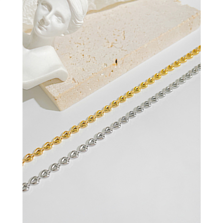 Bratara inox Frunza de Maslin placata cu Aur 18 k – Stralucire si Eleganta Naturala [7]