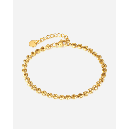 Bratara inox Frunza de Maslin placata cu Aur 18 k – Stralucire si Eleganta Naturala [8]