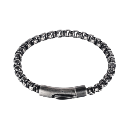 Bratara inox gunmetal – Forta si eleganta industriala