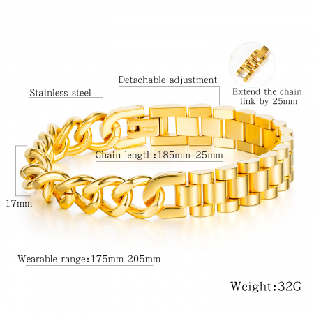 Bratara inox Hip Hop [1]