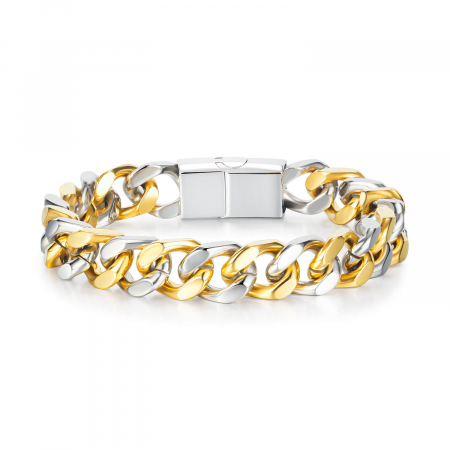 Bratara inox in doua tonuri [2]
