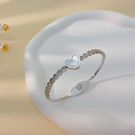 Bratara inox inima cu abalone si zirconii [1]