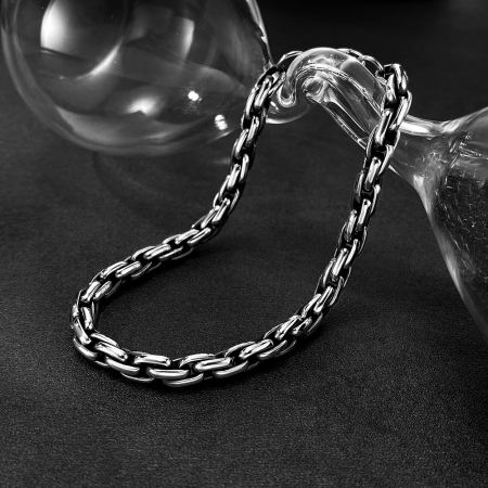 Bratara inox Lant Bizantin Slim – Stil Clasic si Versatil [13]