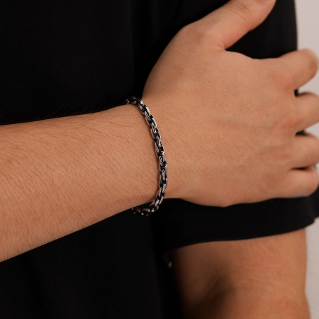 Bratara inox Lant Bizantin Slim – Stil Clasic si Versatil [2]