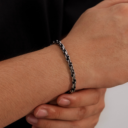 Bratara inox Lant Bizantin Slim – Stil Clasic si Versatil [9]