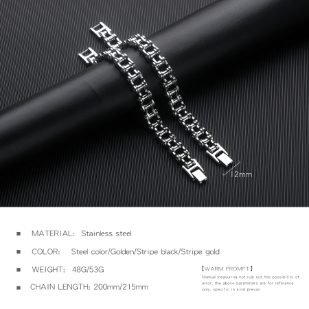 Bratara inox lant moto – Forta si stil mecanic [3]