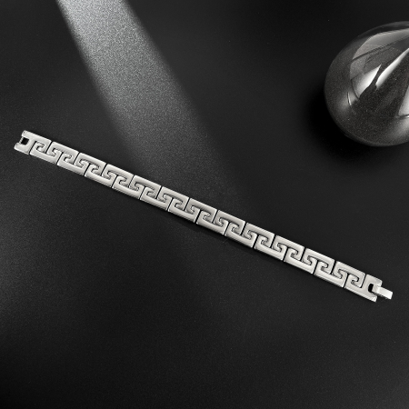 Bratara inox Model Grecesc – Simbol al Puterii si Echilibrului [9]