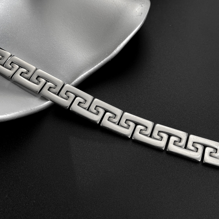 Bratara inox Model Grecesc – Simbol al Puterii si Echilibrului [4]