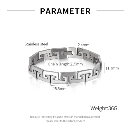 Bratara inox Model Grecesc – Simbol al Puterii si Echilibrului [8]