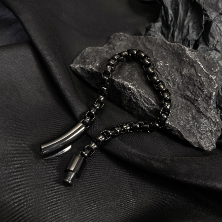 Bratara inox neagra – Eleganta urbana si rafinament masculin [8]