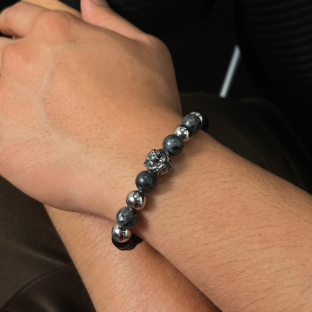 Bratara inox reglabila cu cap de tigru [7]