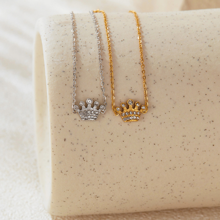 Bratara inox reglabila cu coroana si zirconii [5]