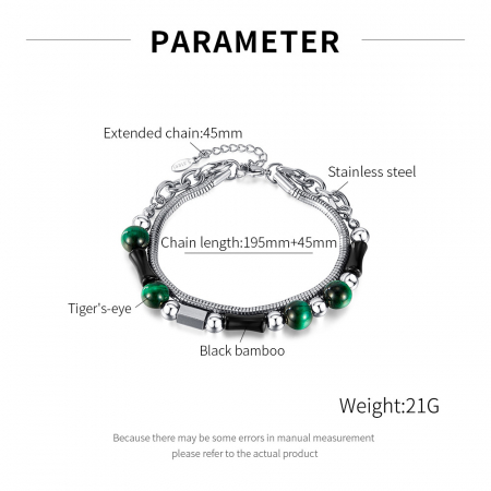 Bratara inox reglabila cu Ochi de Tigru [9]