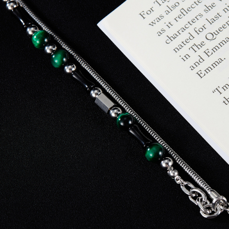 Bratara inox reglabila cu Ochi de Tigru [4]