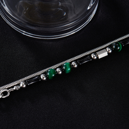 Bratara inox reglabila cu Ochi de Tigru [2]