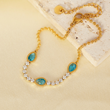 Bratara tennis inox reglabila cu Zirconii [14]