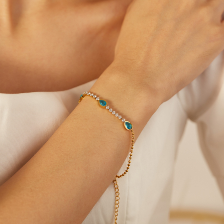 Bratara tennis inox reglabila cu Zirconii [1]