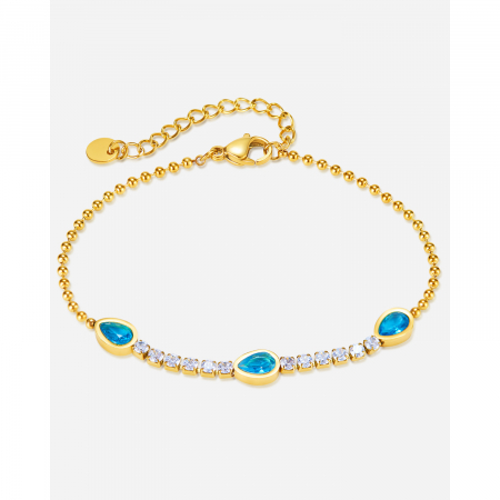 Bratara tennis inox reglabila cu Zirconii [11]