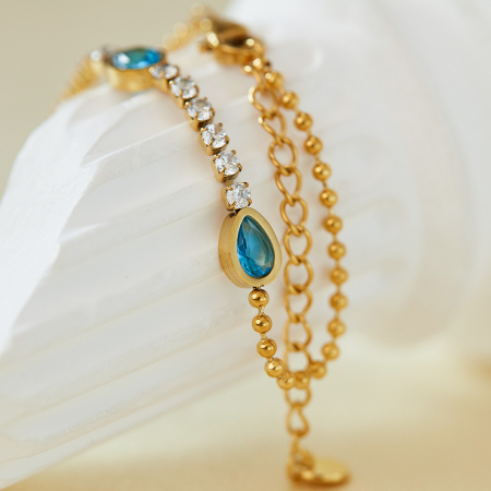 Bratara tennis inox reglabila cu Zirconii [2]