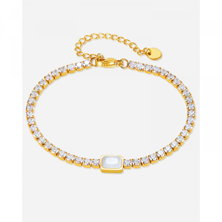 Bratara tennis inox reglabila Elegance cu Zirconii [14]