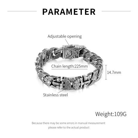 Bratara inox Viking – Simbol al Puterii si Curajului [1]