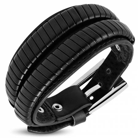 Bratara piele naturala maro cu catarama BSL2891 [0]