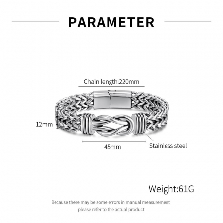 Bratara plata din inox Suflete Pereche [4]