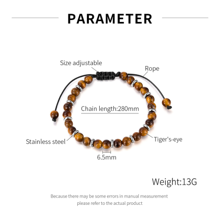 Bratara reglabila cu Ochi de Tigru si inele argintii – Energie si Echilibru [7]