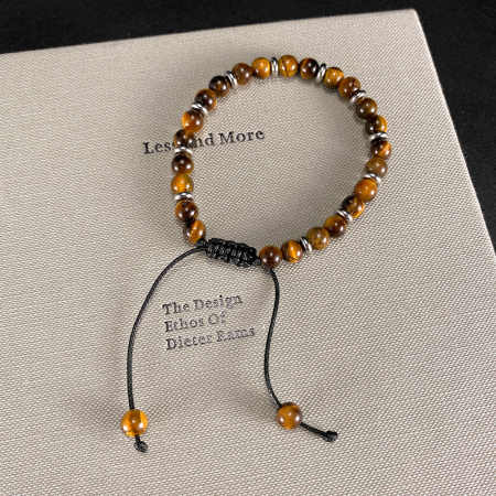 Bratara reglabila cu Ochi de Tigru si inele argintii – Energie si Echilibru [3]