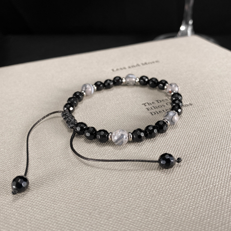 Bratara reglabila cu Onix si Howlit – Echilibru si Protectie Energetica [3]