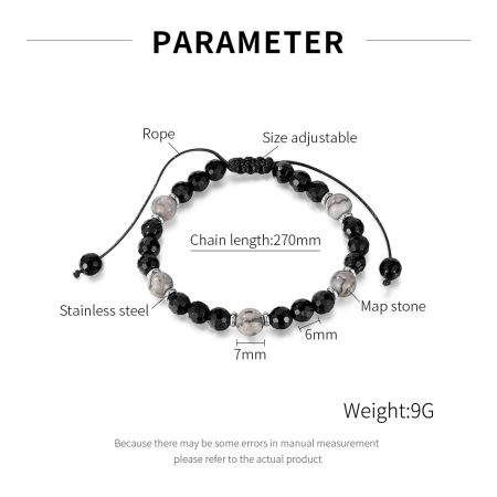 Bratara reglabila cu Onix si Howlit – Echilibru si Protectie Energetica [9]