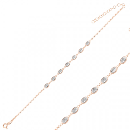 Bratara reglabila din argint 925 cu zirconii ovale [1]